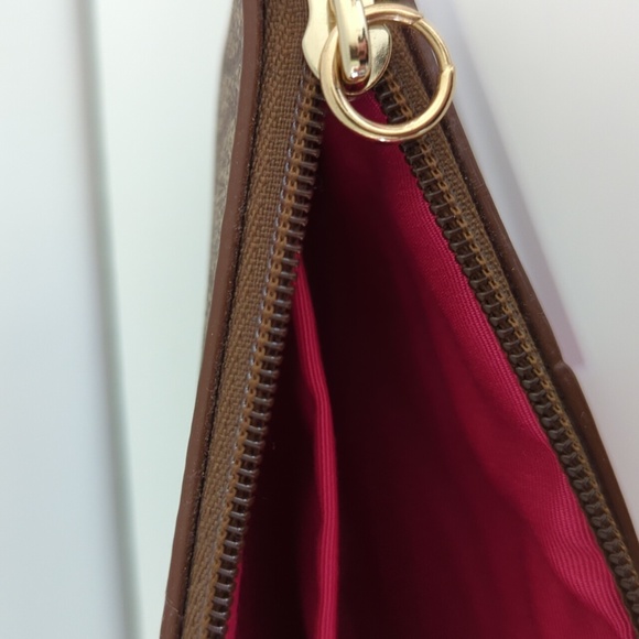 Coach Small Wristlet Coach Canvas and Pink Leather - Picture 3 of 4